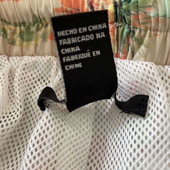 Forever‎ 21 women’s Swim Trunks Shorts XS Drawstring Lined Tropical Watercolor - Picture 5 of 5